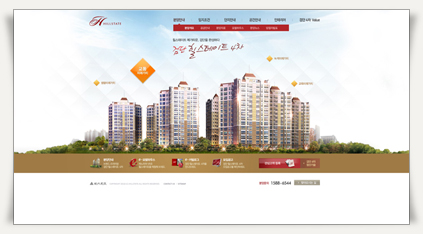㈜미디어포스, 현대건설 검단 힐스테이트 웹사이트 오픈 썸네일